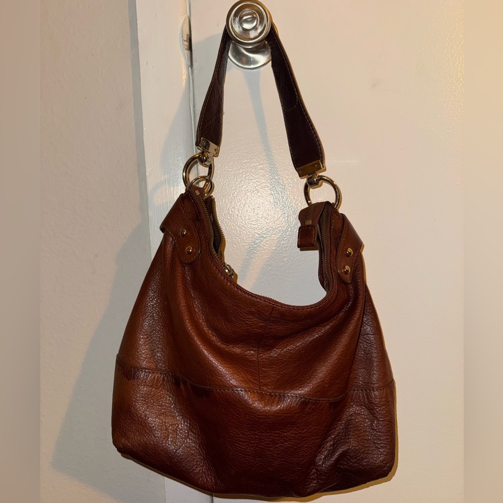 Etienne Aigner Brown Leather Slouchy Hobo Bag🤎👜 - Picture 2 of 4